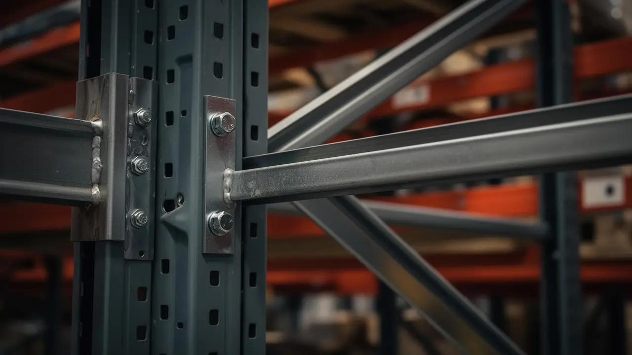 Cold room pallet racking with galvanised finish