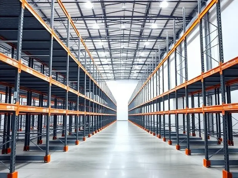 Rows of new pallet racking available for sale